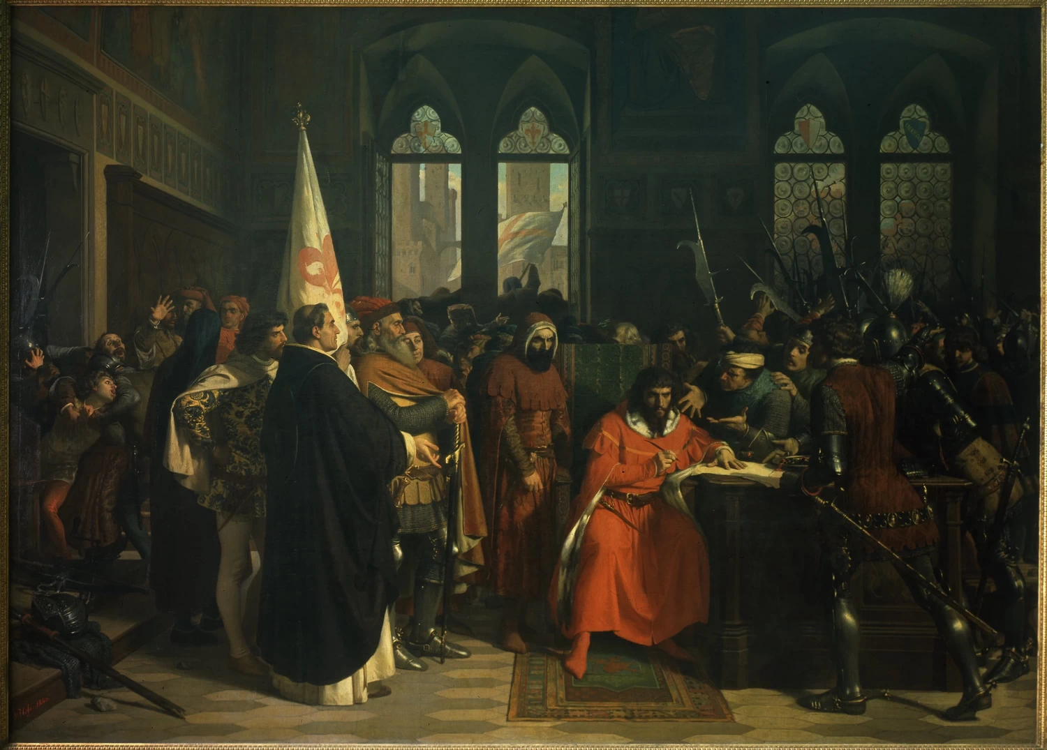 Stefano - La cacciata del Duca d'Atene, Gallerie degli Uffizi, Galleria d’arte moderna, Firenze 1
